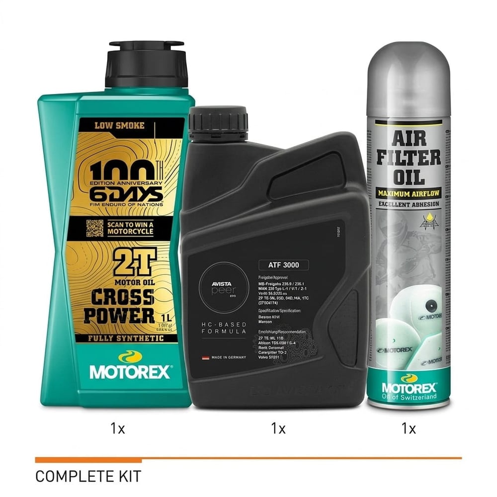 2T Fluids Trio — Cross Power + Avista + Filter Oil kit