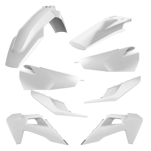 CeMoto White Plastic Kit Husqvarna TE/TC 2020-2023