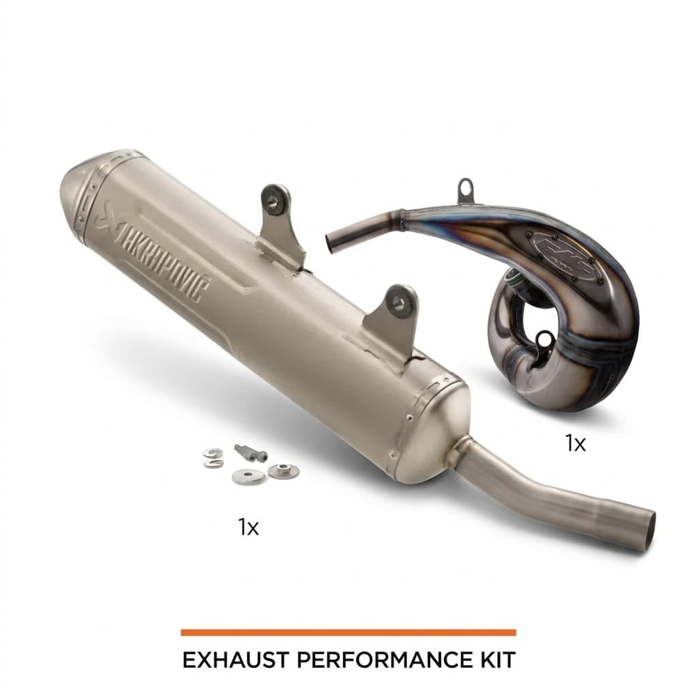 Akrapovic Slip-on + FMF Factory Fatty TBI 250/300 2024-2027 KTM/HUSQVARNA/GASGAS kit