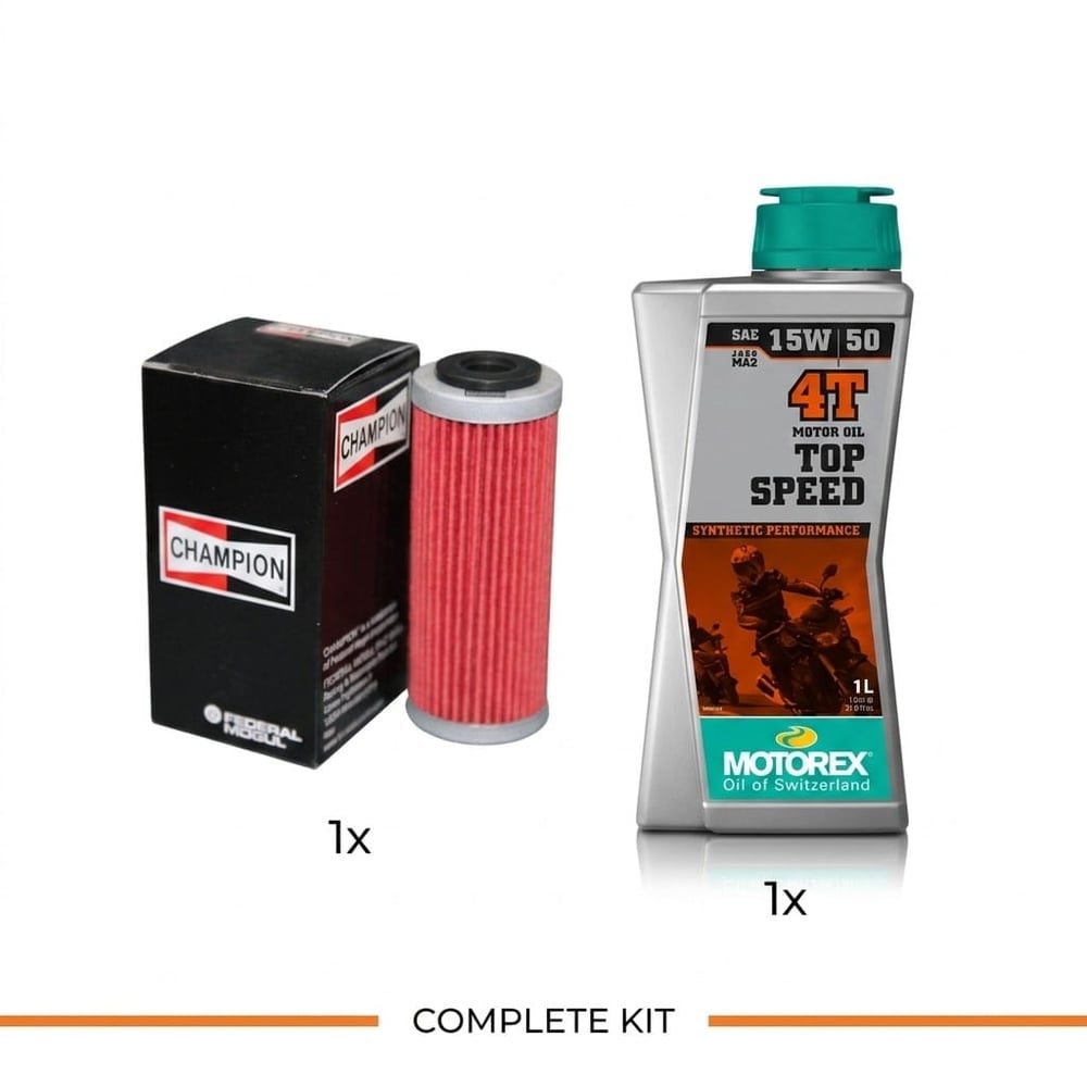 Champion HF652 + Motorex 15W50 1L kit