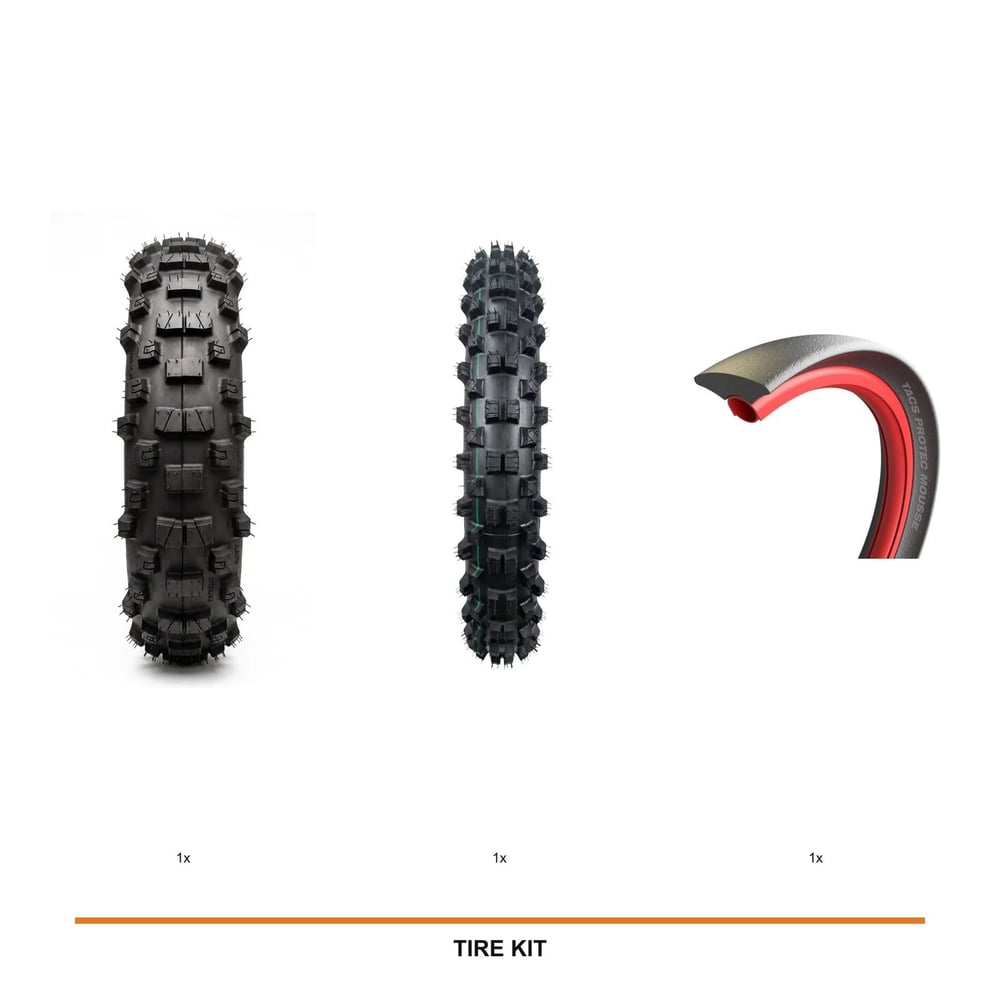 IRON GRIP XC95 Medium Rear + TRX Front Soft + TACS Front Mousse kit