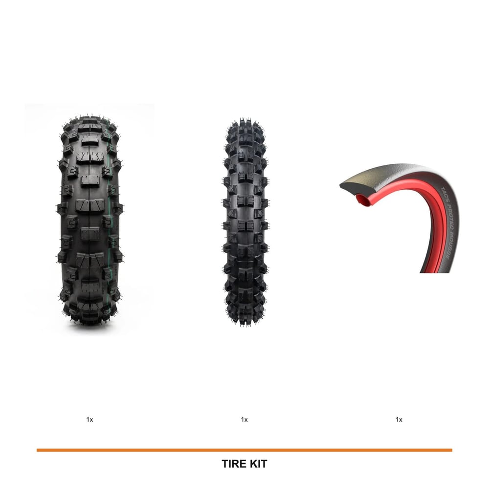 IRON GRIP XC95 Soft Rear + TRX Front Medium + TACS Front Mousse kit