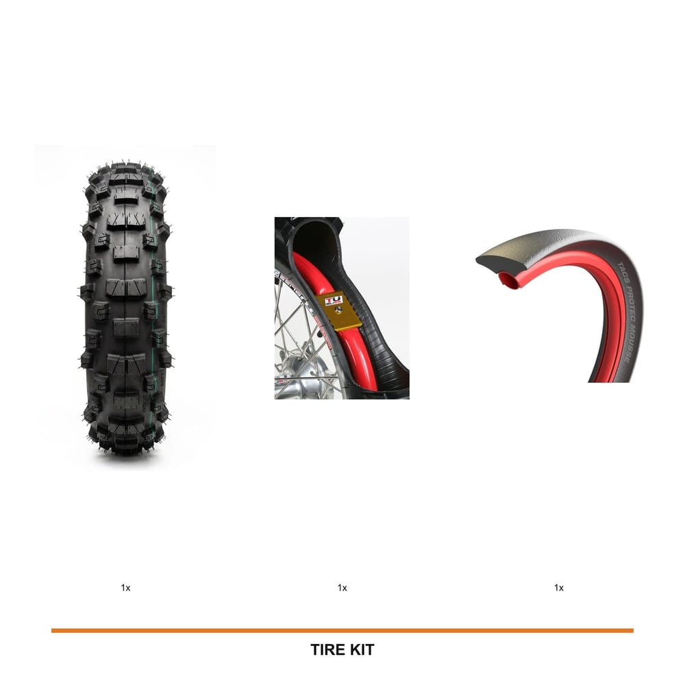 IRON GRIP XC95 Soft Rear + Tubliss 18 + TACS Half Mousse Medium kit