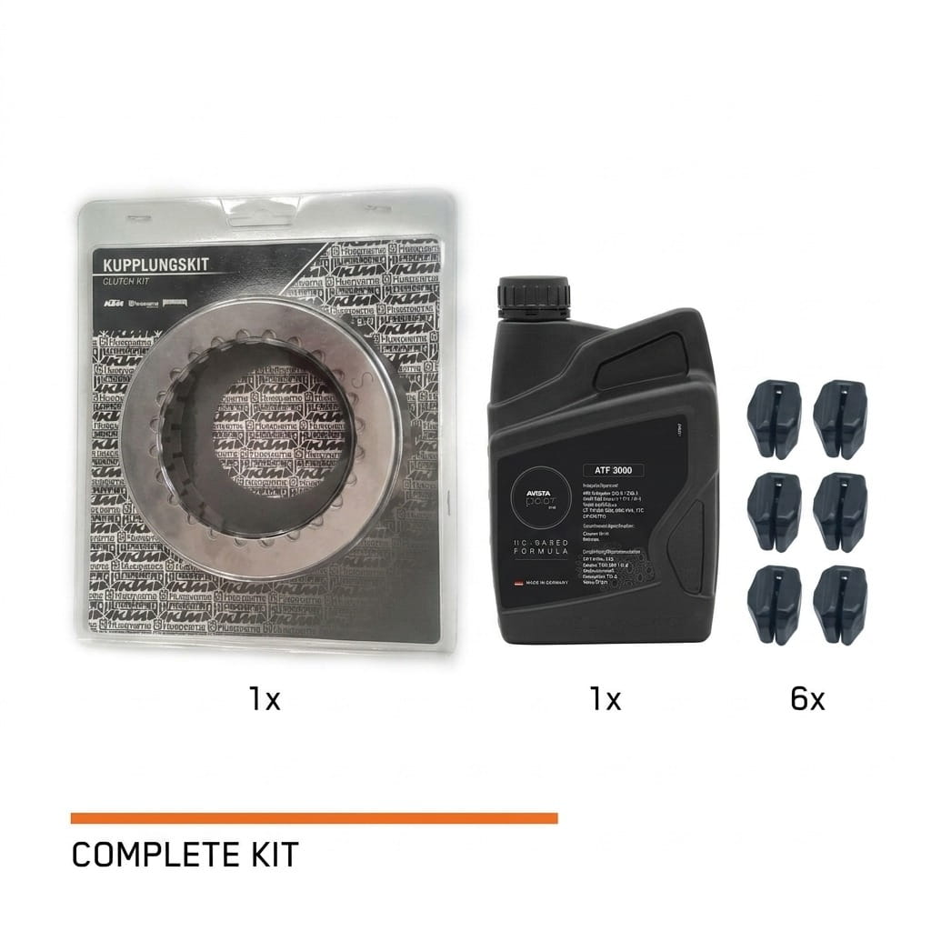 OEM 2T Clutch Kit + Avista ATF + 6× Damping Rubbers kit
