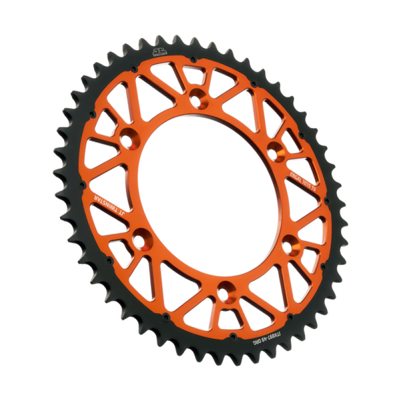 JT Rear sprocket 47 Teeth (47T) KTM/Husqvarna/GasGas 1990-2026 520 — Alu-steel hybrid Orange