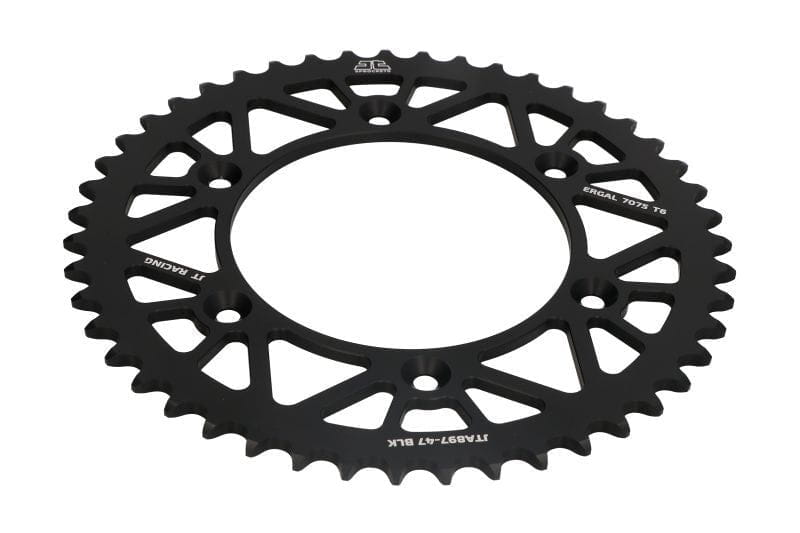 JT Rear sprocket 47 Teeth (47T) KTM/Husqvarna/GasGas 1990-2026 520 — Aluminium Black