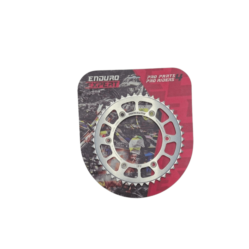 Rear sprocket KTM/Husqvarna/GasGas 1990-2025 silver (50T Teeth) aluminum