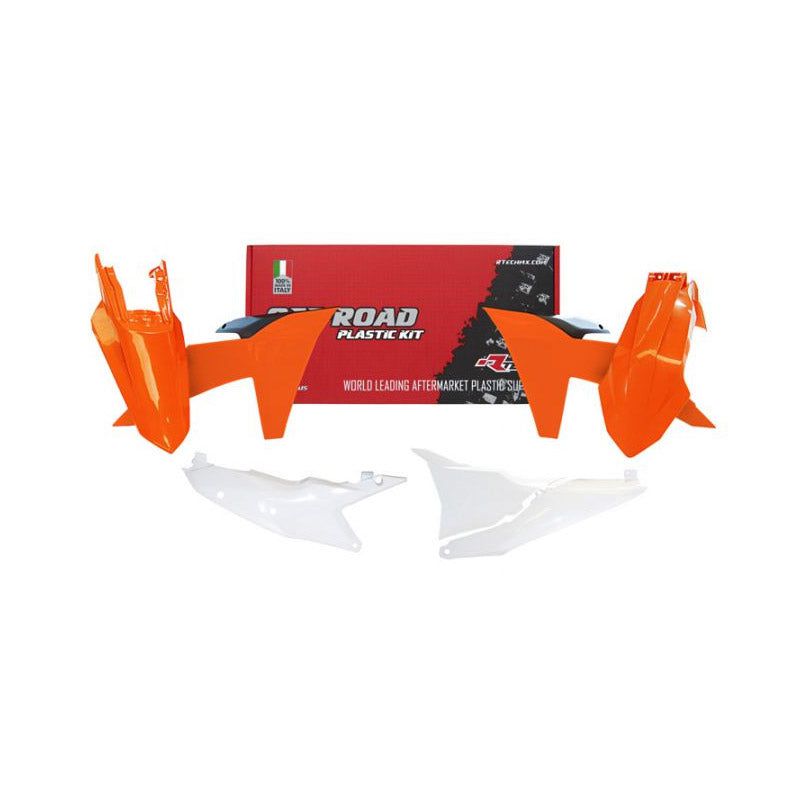 RTech Kit Plastice KTM 2024+ Portocaliu/Alb 5buc