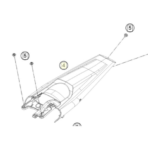 OEM Aripa Codita Spate Husqvaran 2024+ Fluo
