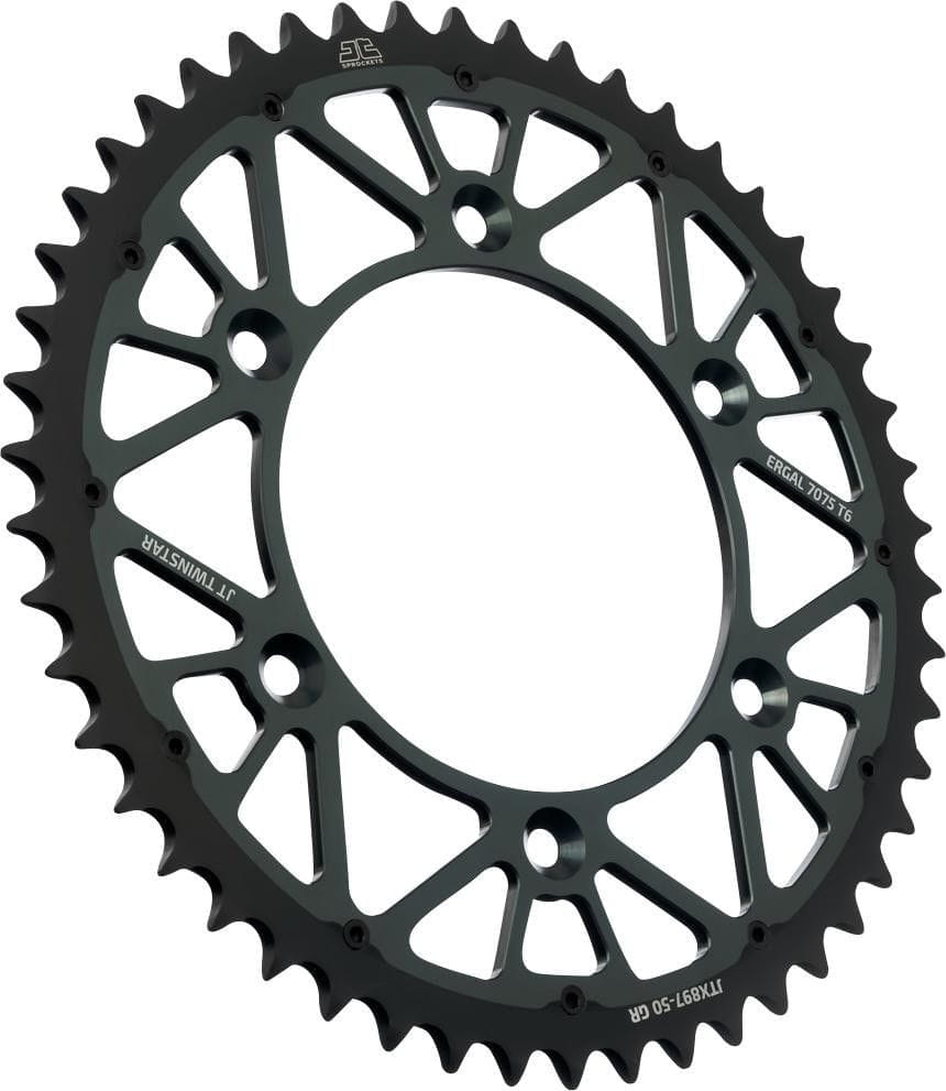JT Rear sprocket 50 Teeth (50T) KTM/Husqvarna/GasGas 1990-2026 520 — Alu-steel hybrid Graphite