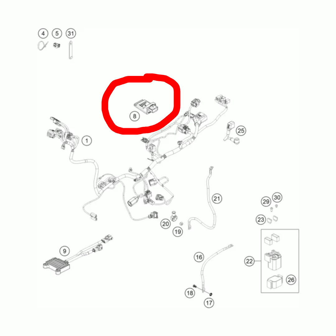 Unitate de Control Periferice/Senzori/Accesorii 2024+ KTM/HUSQVARNA/GASGAS