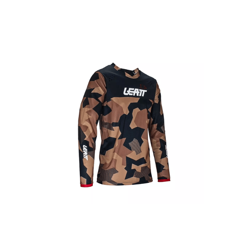 Jersey/Tricou Moto Enduro LEATT 4.5 Stone Black Brown, Mărimea XXL