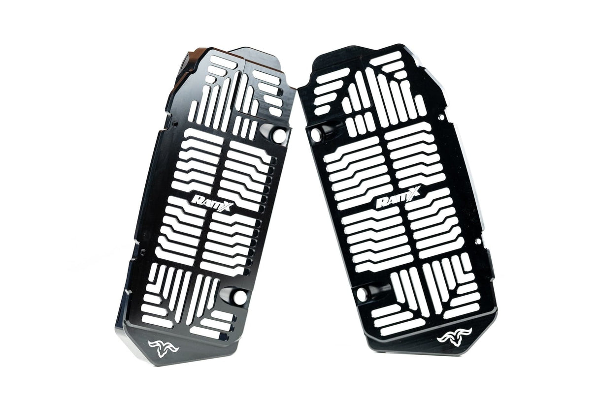 RamX Radiator Guards KTM/HUSQVARNA/GASGAS 2024 2 and 4 Stroke — Black