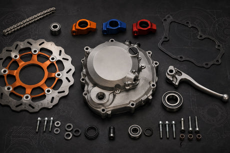 Compatible enduro motorcycle parts shared across KTM, Husqvarna and GasGas platforms