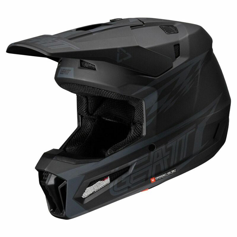 HELMET KIT MOTO 3.5 V25 STEALTH BLACK/GREY INCLUDES 3.5 GOGGLE