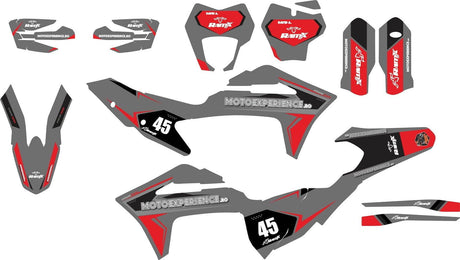 Stickers for GASGAS EC/MC 2021-2023 2T/4T — Red/Grey