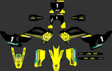 Stickers BLACK/WHITE for HUSQVARNA 2024+ 2T/4T MX/ENDURO — Black/Yellow