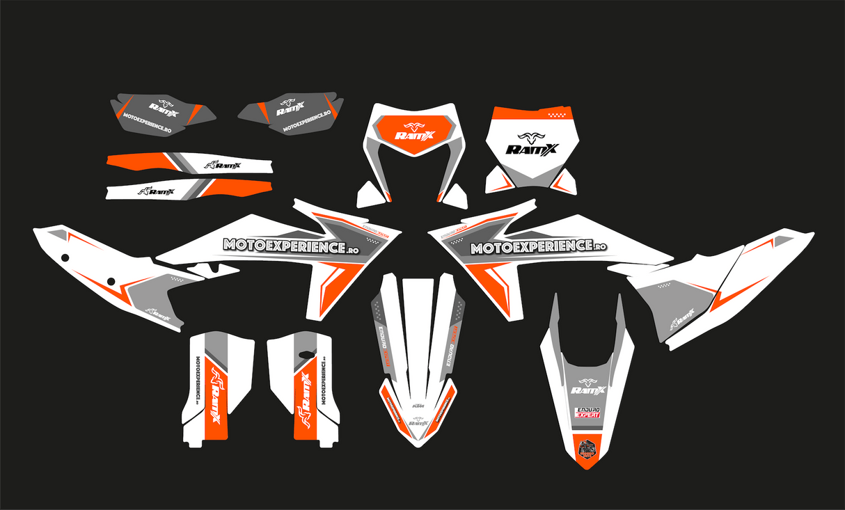 Stickers for KTM 2024 2T/4T all models — White