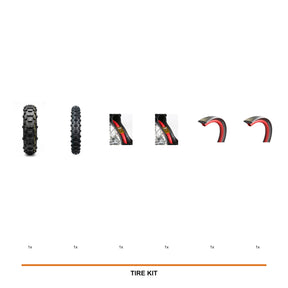IRON GRIP XC95 Super Soft Rear + TRX Soft Front + Dual Tubliss + Dual TACS Mousse kit