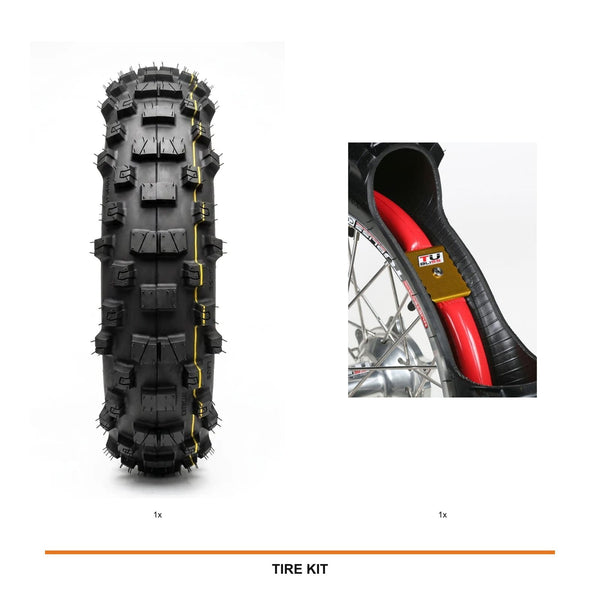 IRON GRIP XC95 Super Soft Rear + Tubliss 18 kit
