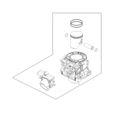 Kit Cilindru + Piston KTM/HUSQVARNA/GASGAS TBI 2024-2025 2T A45030138000