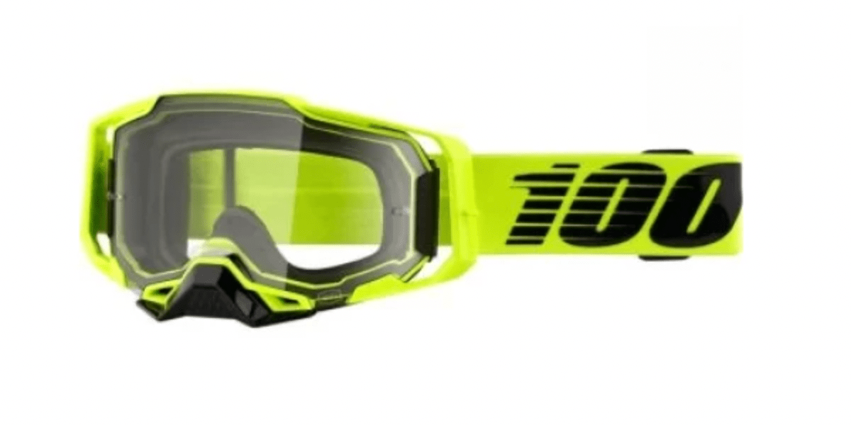 100% ARMEGA Goggle Nuclear Citrus Clear Lens