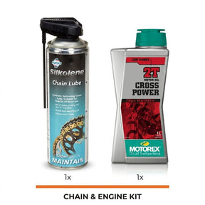 Silkolene Chain Lube + Motorex 2T 1L kit