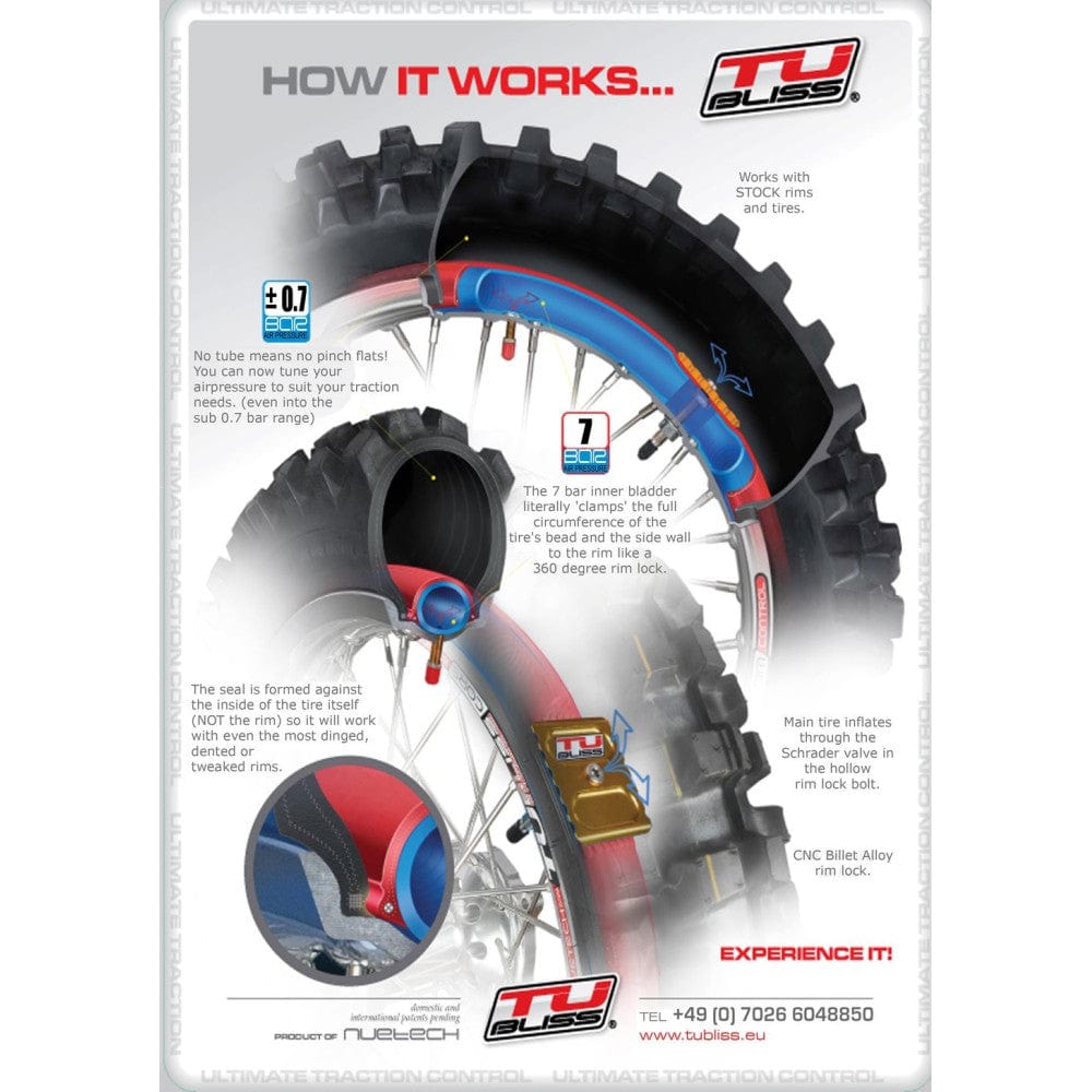 Sistem Tubliss 18'' inch Roata Spate KTM/HUSQVARNA/GASGAS/BETA