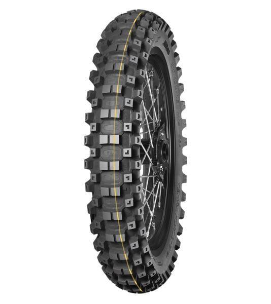 Cauciuc/Anvelopa MITAS 120/90-18 TERRA FORCE-EX Spate Dunga Galbena