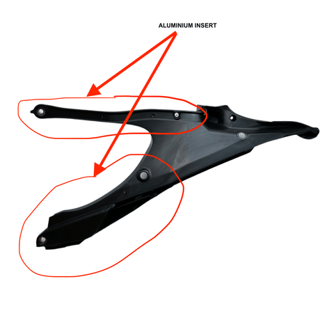 Semicadru STANGA cu insertie ALUMINIU HUSQVARNA 150-501 2020-2023 RT RACING