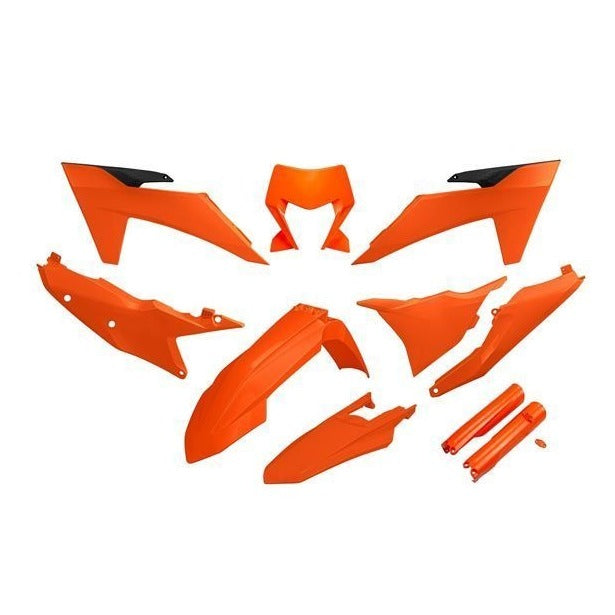 Kit Plastice KTM EXC/EXC-F 125-500 2t/4T 2024+ Portocaliu - UFO
