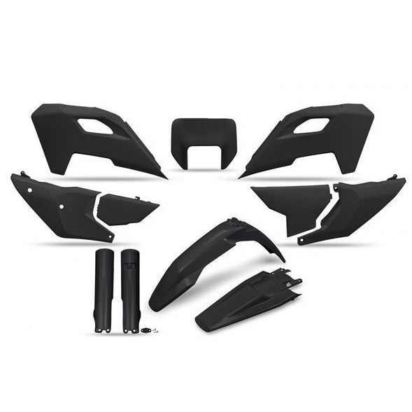 Kit Plastice Husqvarna TE/FE 125-500 2T/4T 2024+ Negru - UFO