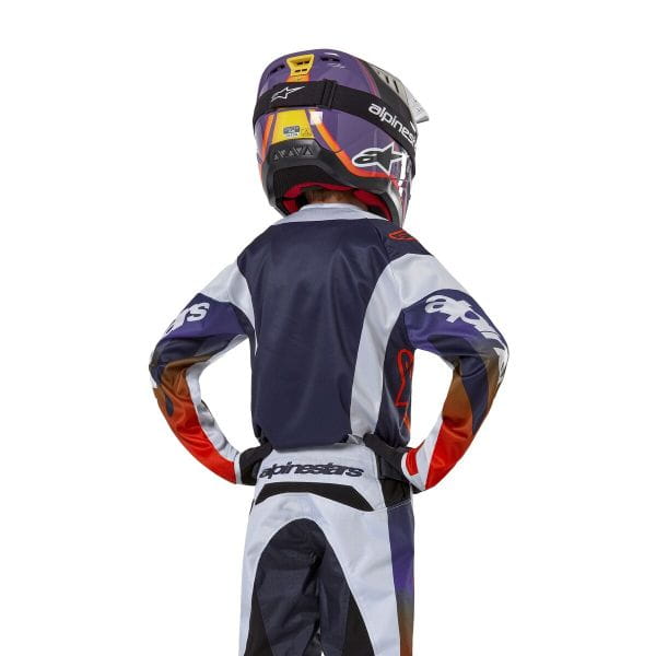 Tricou Adolescenti Off road ALPINESTARS MX YOUTH RACER negru/gri/portocaliu