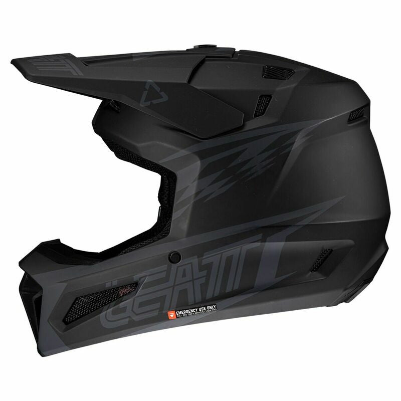 HELMET KIT MOTO 3.5 V25 STEALTH BLACK/GREY INCLUDES 3.5 GOGGLE