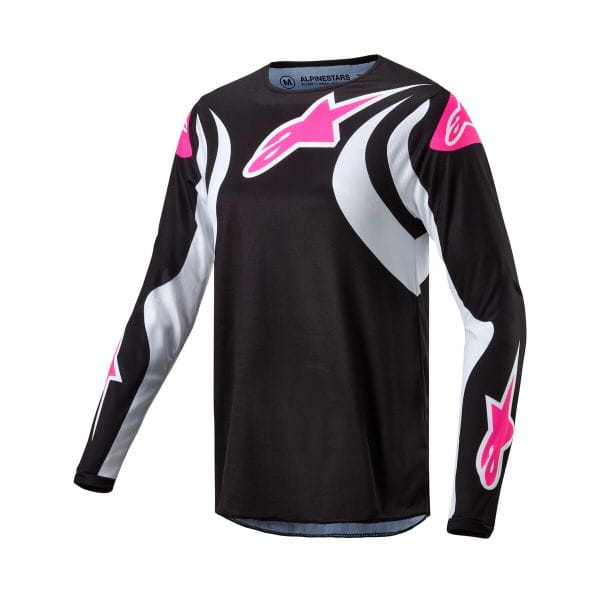 Tricou Femei Off road ALPINESTARS MX STELLA FLUID negru/alb/roz