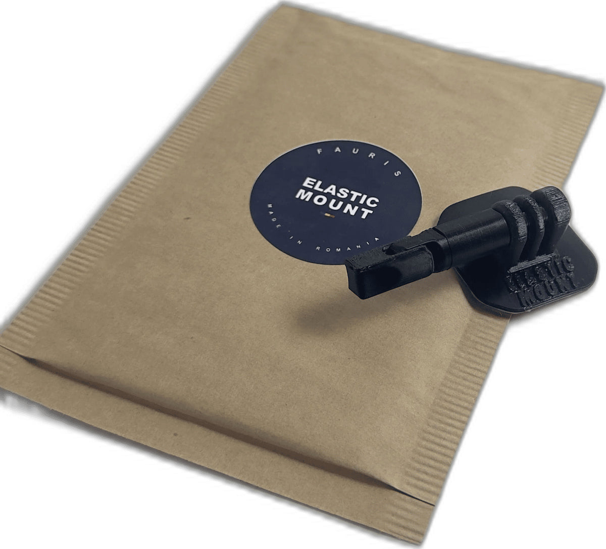 Fauris Elastic Mount flexible action camera mount, black - retail packaging