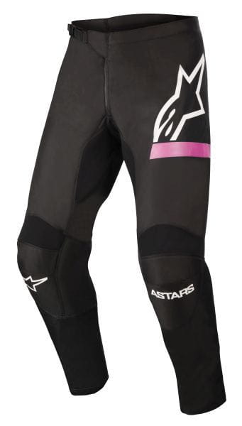 Pantaloni Femei Off road ALPINESTARS MX STELLA FLUID CHASER negru/fluorescent/roz