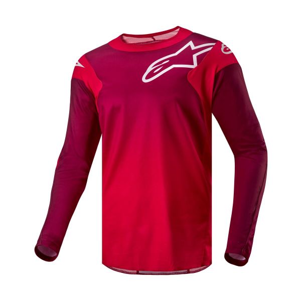 Tricou Barbati Off road ALPINESTARS MX RACER burgundy/rosu